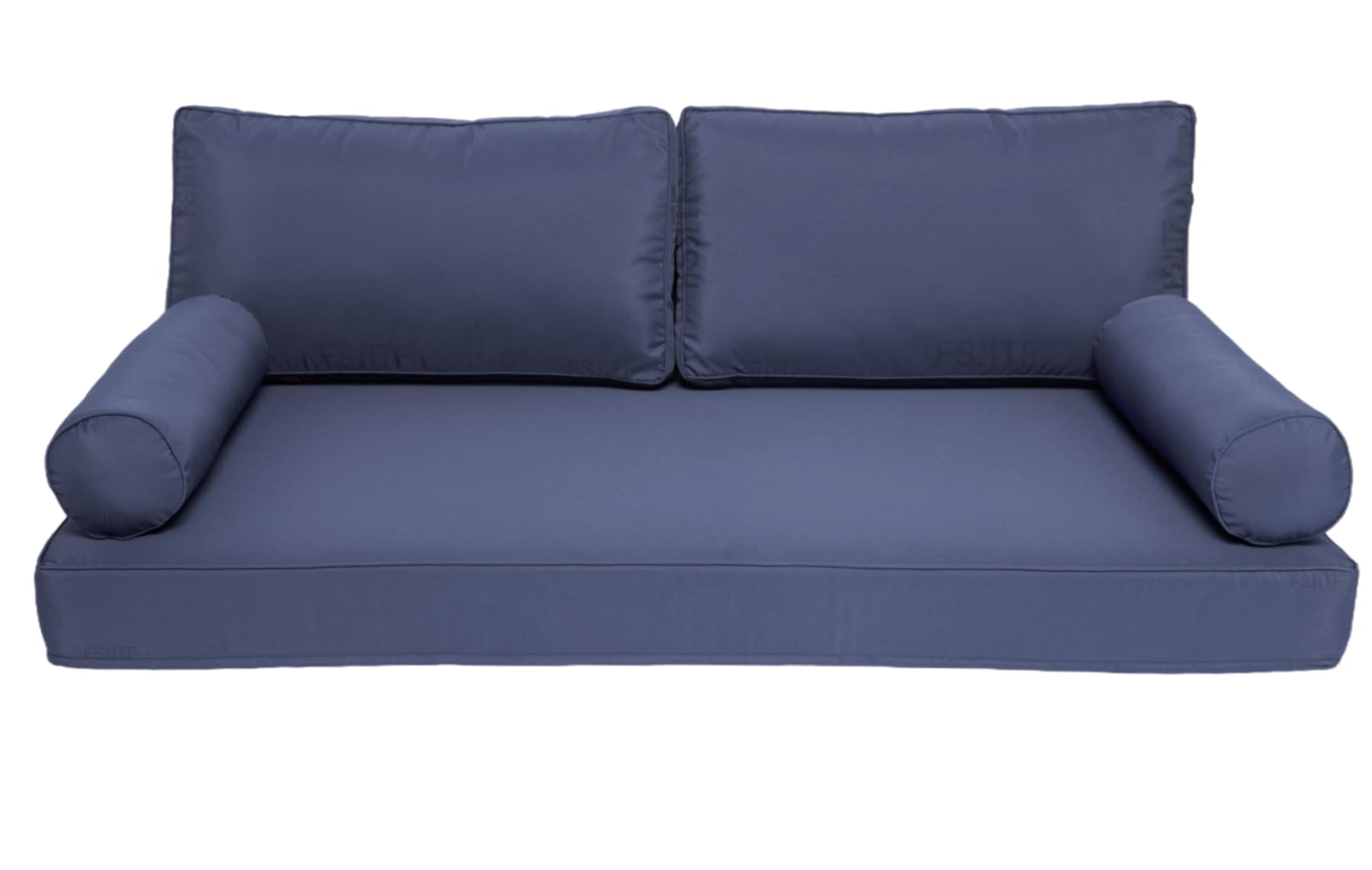 Patio Twin Daybed Waterproof & Fade-Resistant Cover,for Outdoor Wooden Hammock Mattress Cover + 2 Back Bolster Cushion Slipcovers (5-Piece Set)