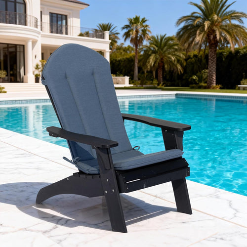 50"x20" Adirondack Chair Cushions Set of 2, Outdoor Rocking Chair Cushions Water-Resistant Weather Resistant High Back Patio Replacement Cushions,Folding Patio Chair Pad